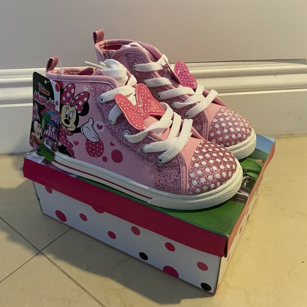 Disney Minnie Mouse High-Top Sneaker Toddlers 7-10
